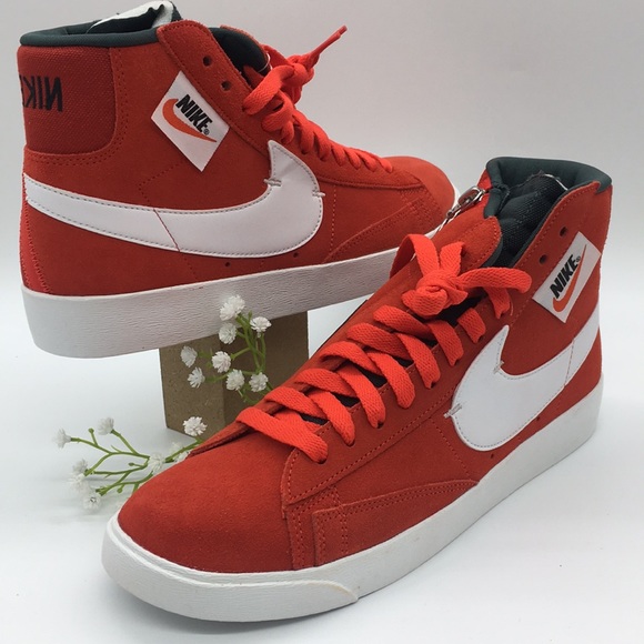 Nike Shoes - W BLAZER MID REBEL habanero red/white-black